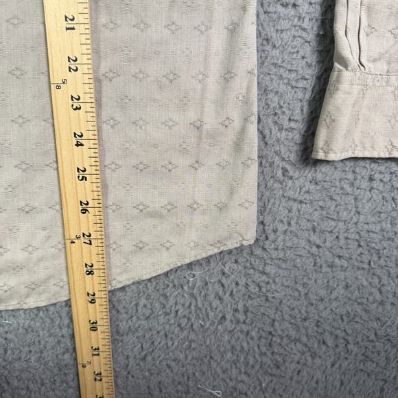 Vintage Yves Saint Laurent Dress Shirt Men 14.5 32/33 (S) Brown Pattern Italy - Picture 9 of 11